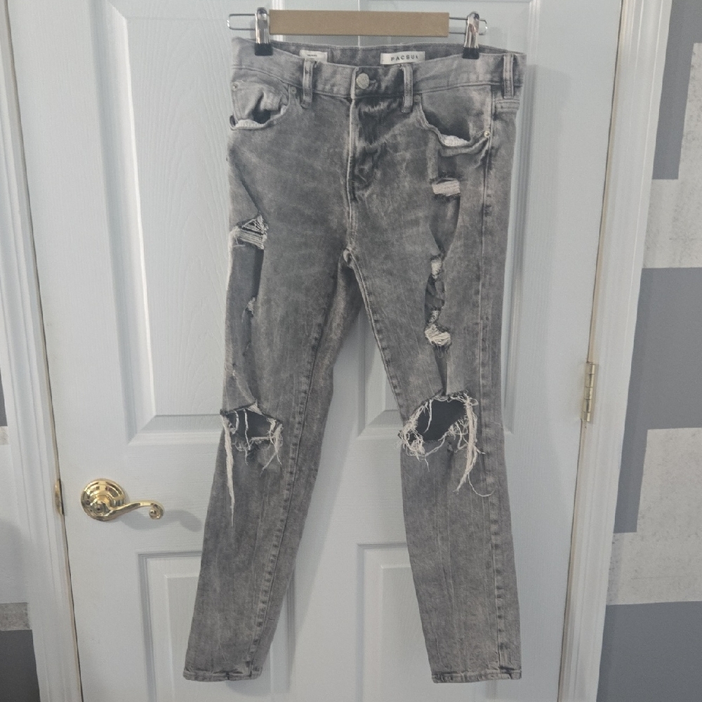 PacSun Ripped Black Skinny Jeans